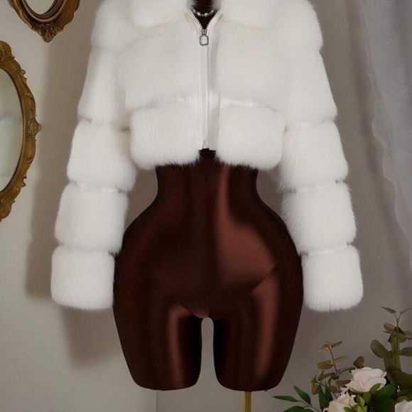 Elegant White Teddy Jacket